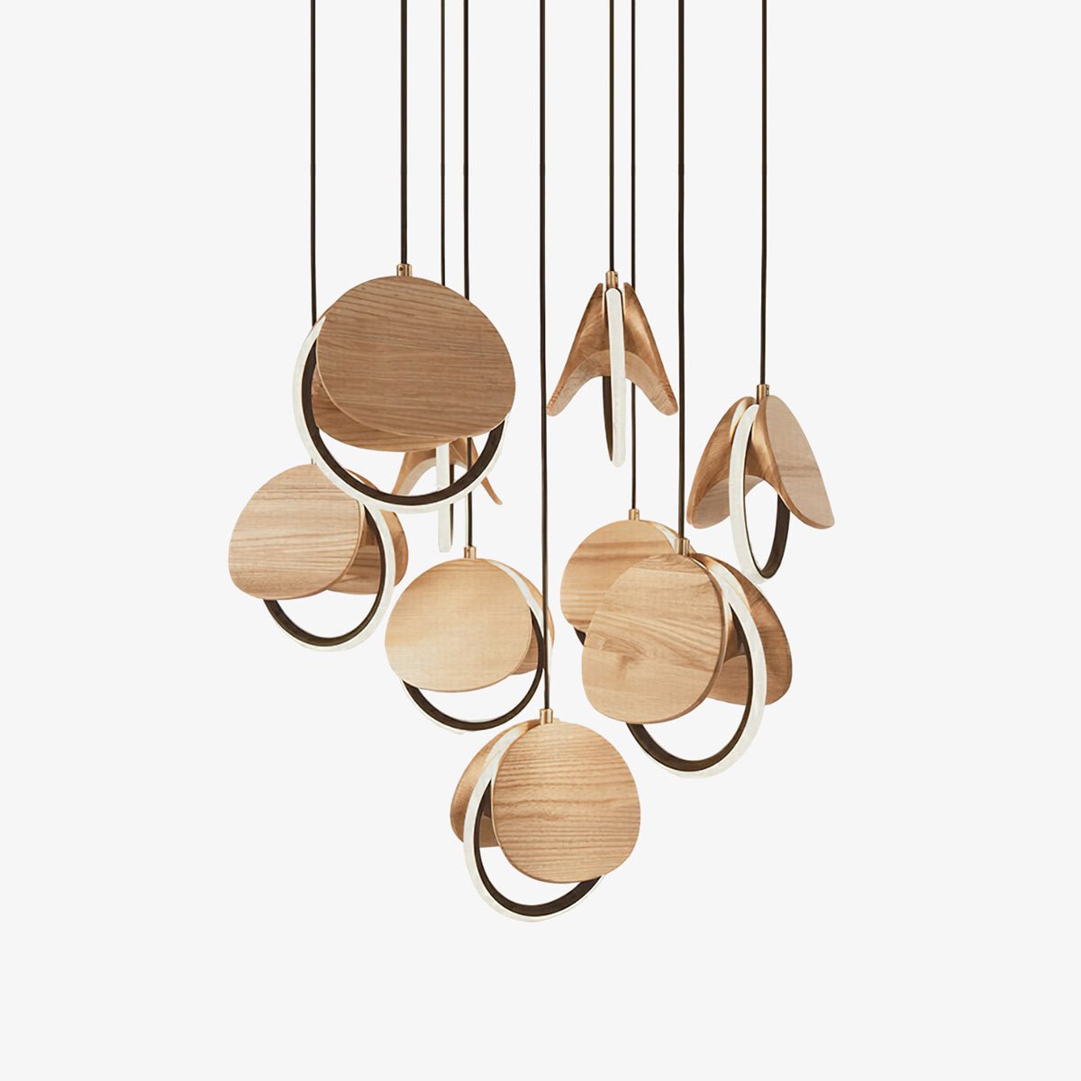 Avvelen Geometrische hanglamp van Hout