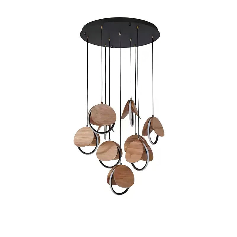 Avvelen Geometrische hanglamp van Hout