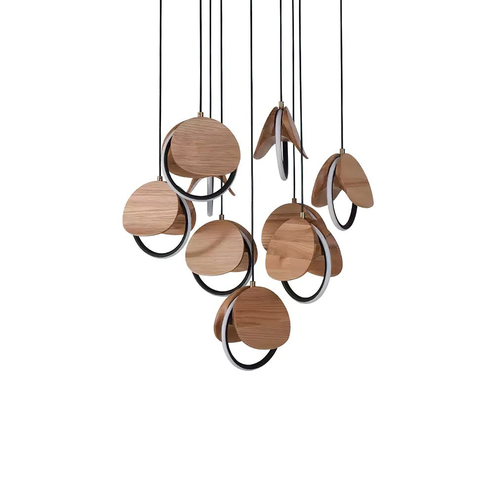 Avvelen Geometrische hanglamp van Hout