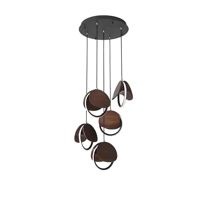 Avvelen Geometrische hanglamp van Hout