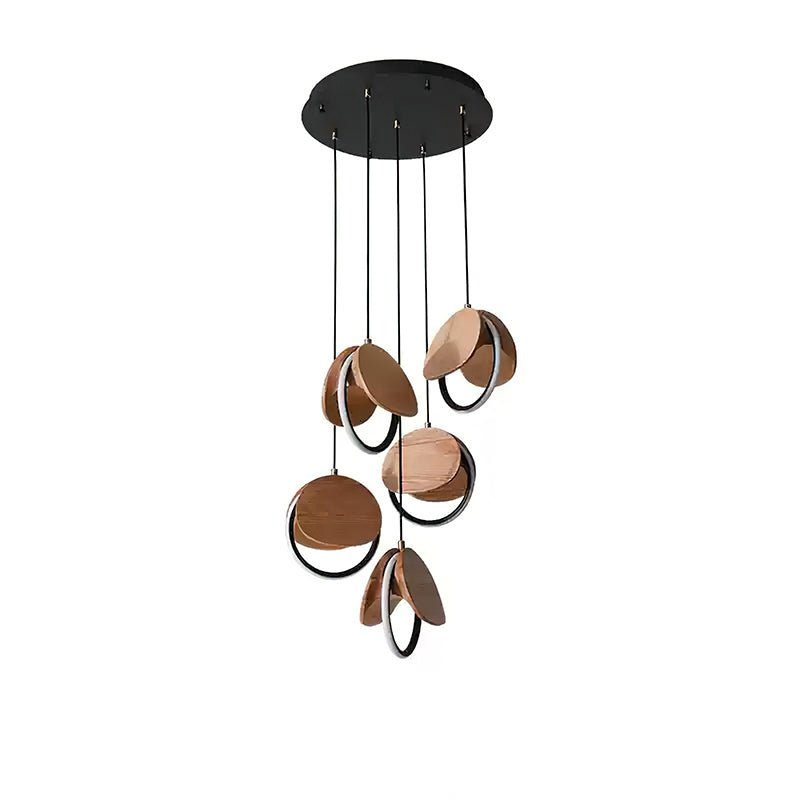 Avvelen Geometrische hanglamp van Hout