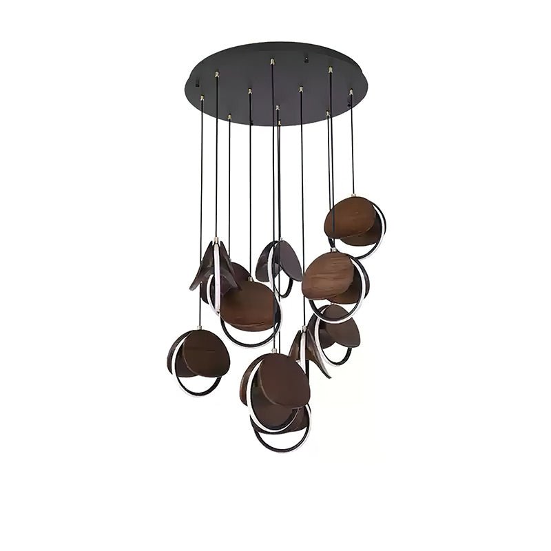 Avvelen Geometrische hanglamp van Hout