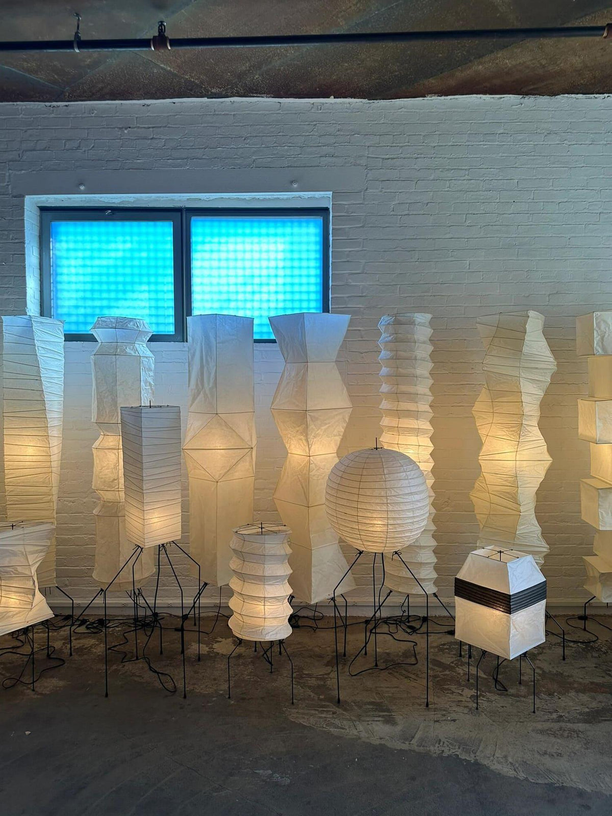 Barbara Vintage Rijstpapier vloerlamp