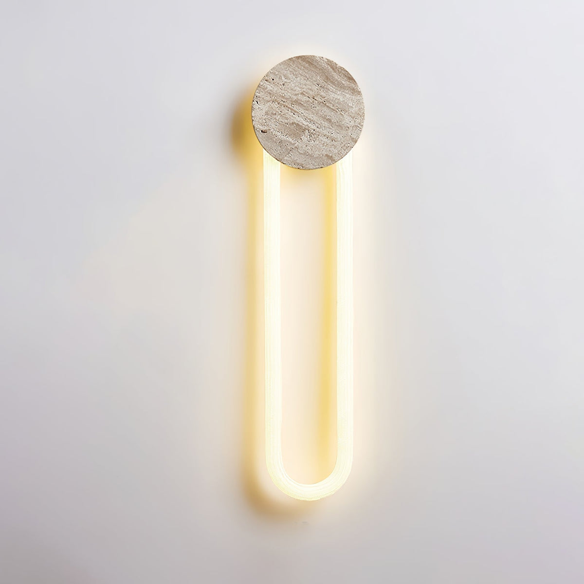 Mysolel Geel travertin wandlamp