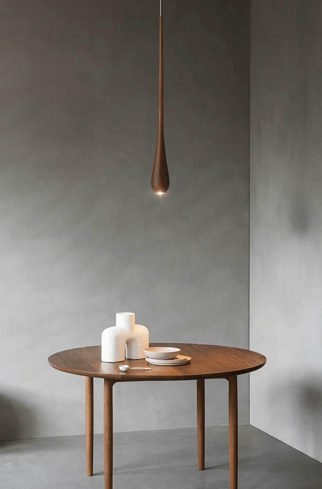 Sylvaelle traanvormige hanglamp