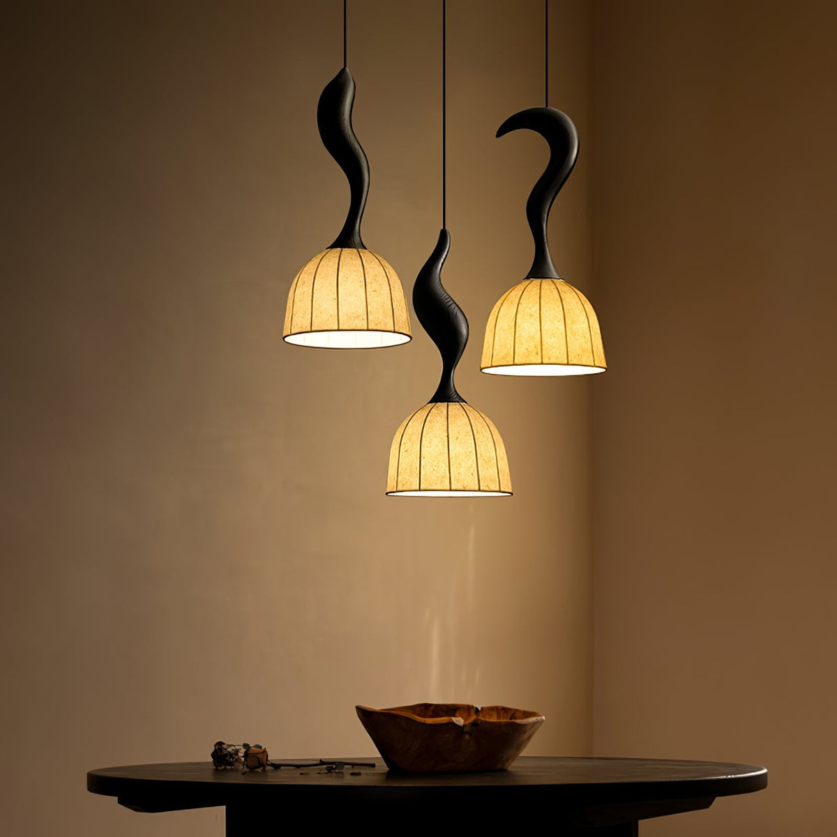 Colire Creativiteit Twisted Hout hanglamp