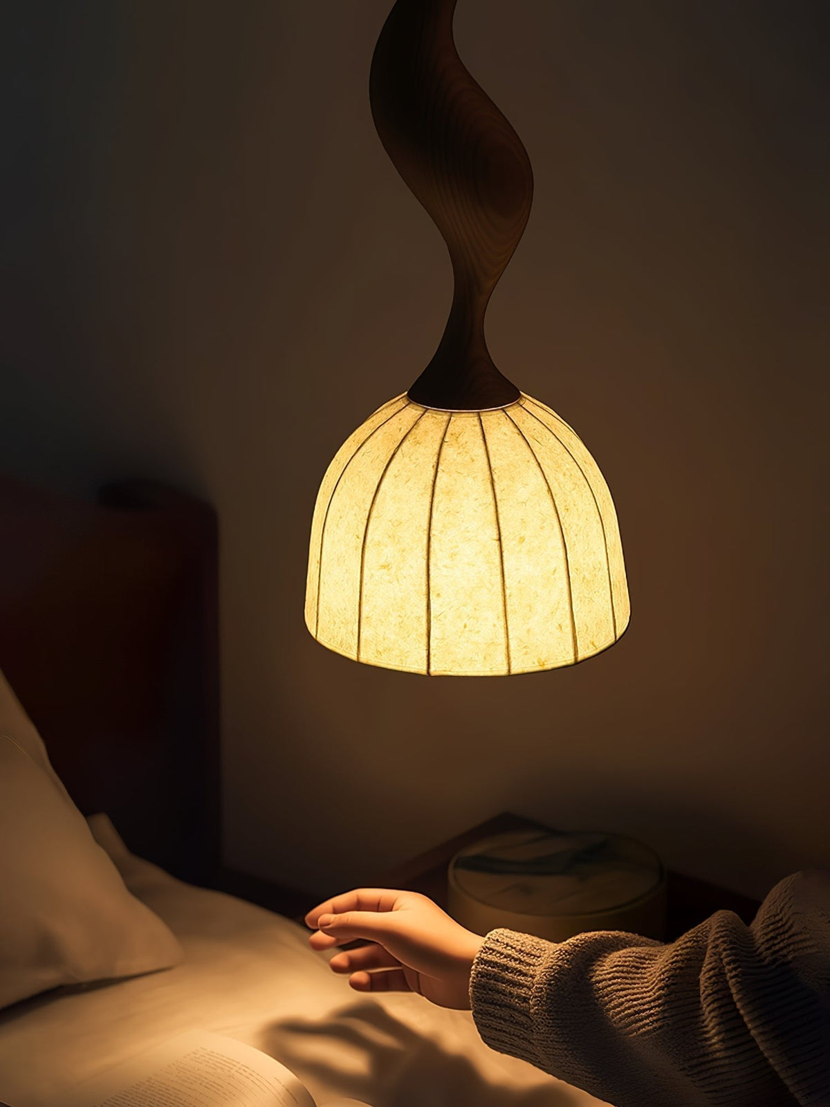 Colire Creativiteit Twisted Hout hanglamp