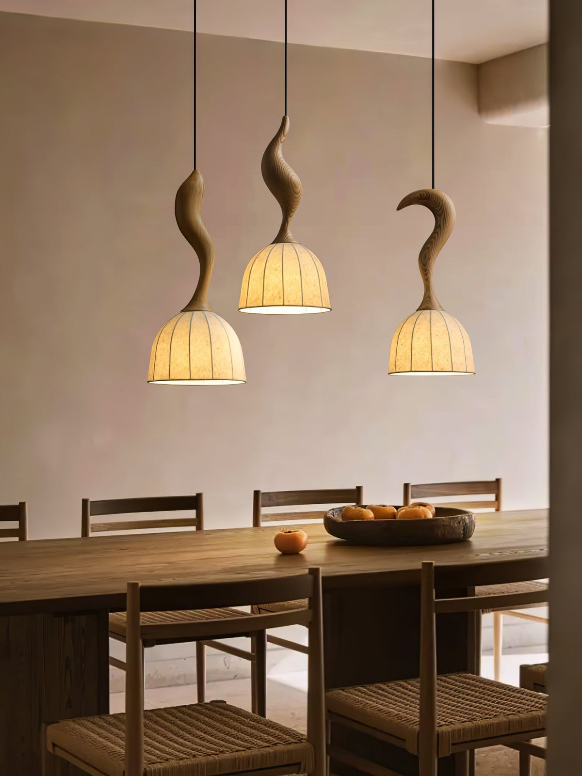 Colire Creativiteit Twisted Hout hanglamp