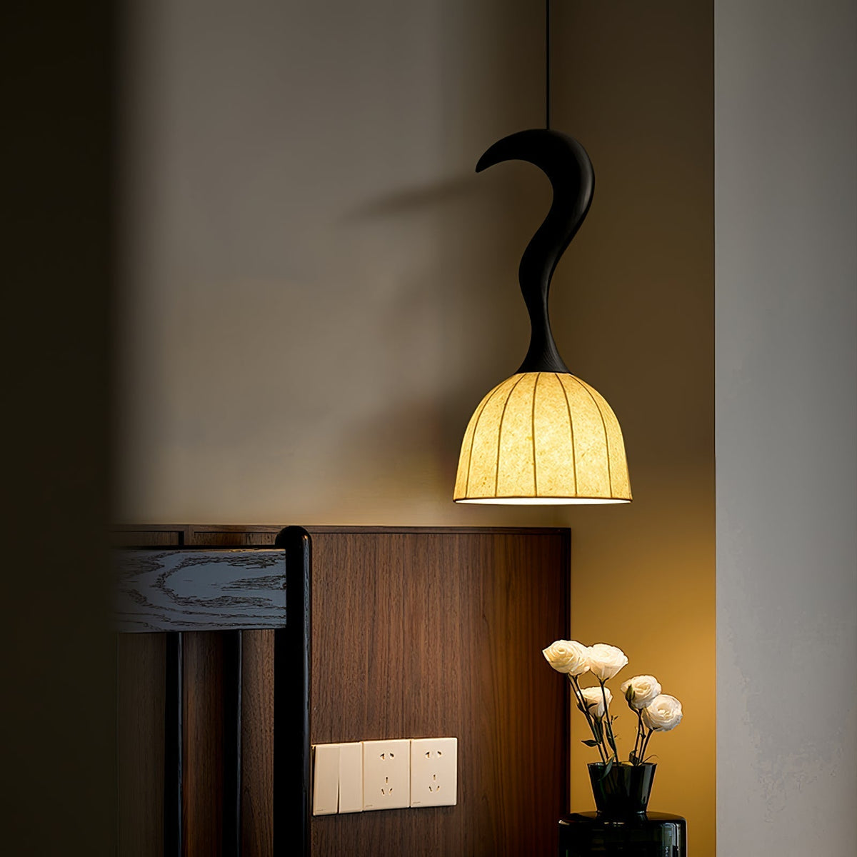 Colire Creativiteit Twisted Hout hanglamp