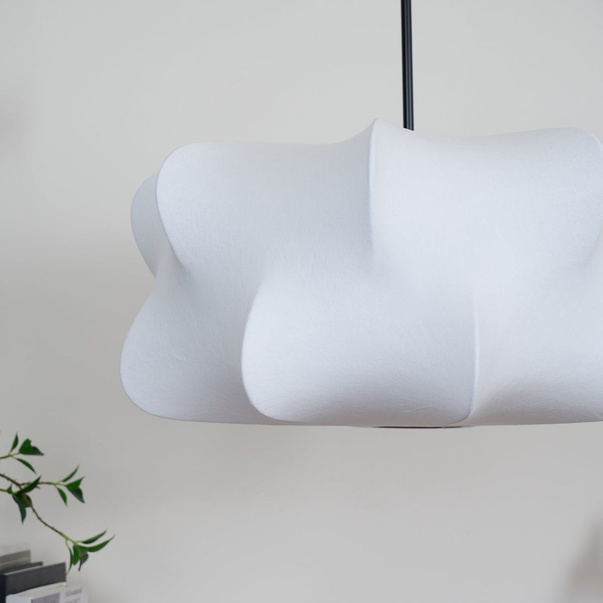 Bibi hanglamp met decoratieve zijden kap