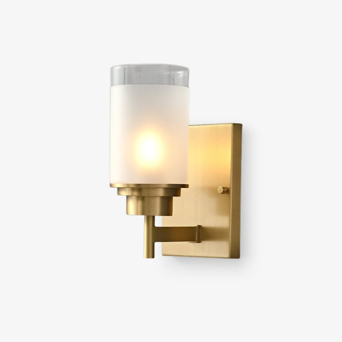 Myvele elegantie Vintage messing glas wandlamp