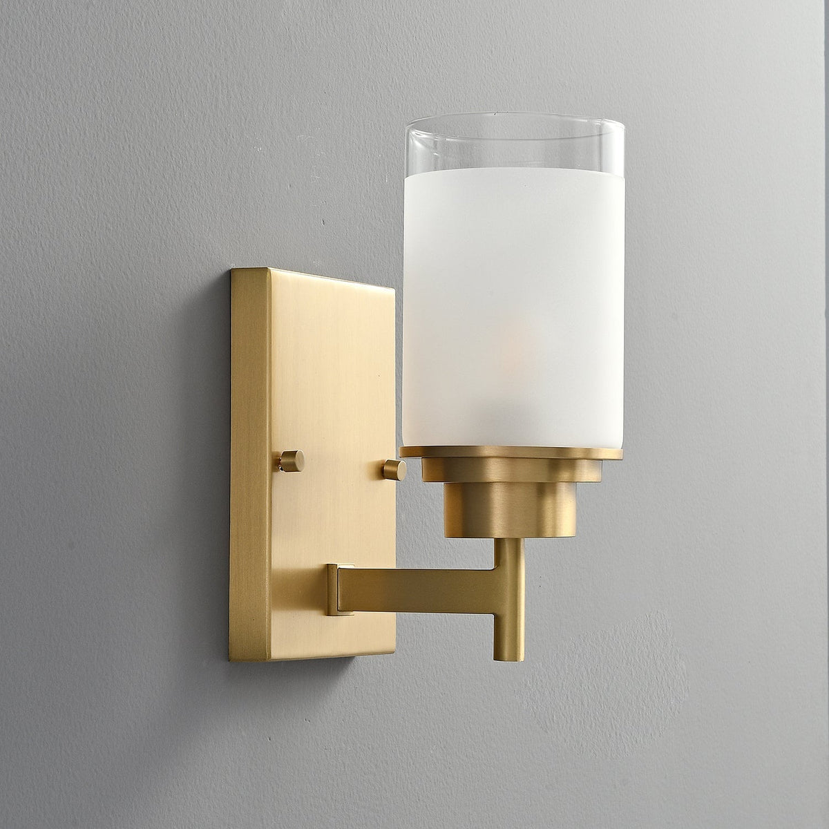 Myvele elegantie Vintage messing glas wandlamp