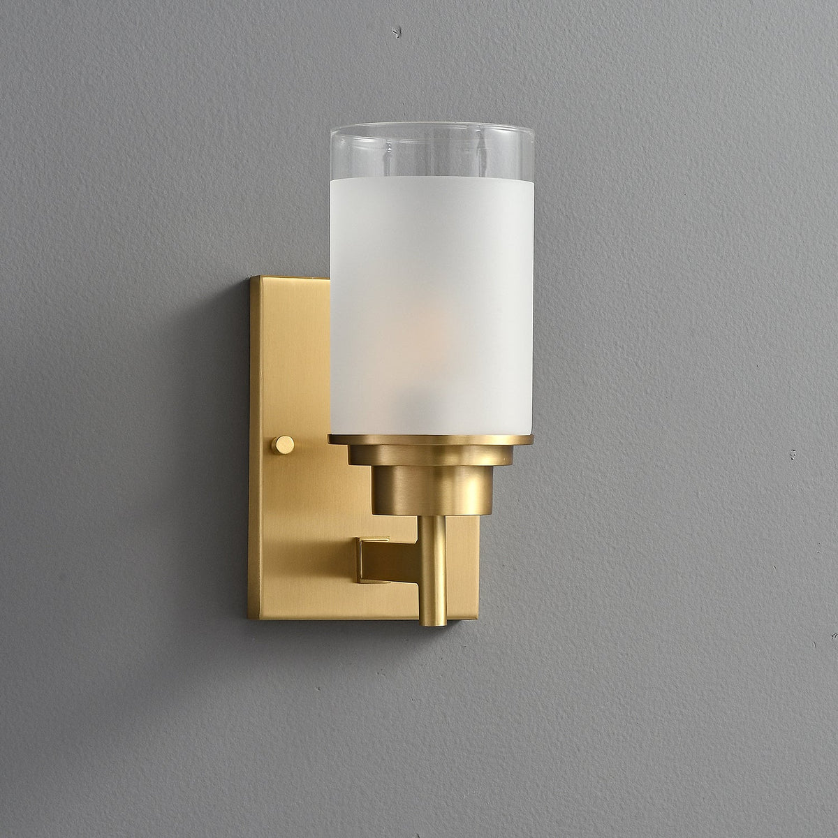 Myvele elegantie Vintage messing glas wandlamp