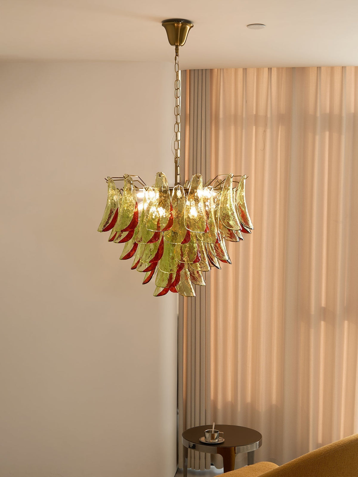 Celoraria Kroonluchter Murano-glas Bloemblaadjes Elegante