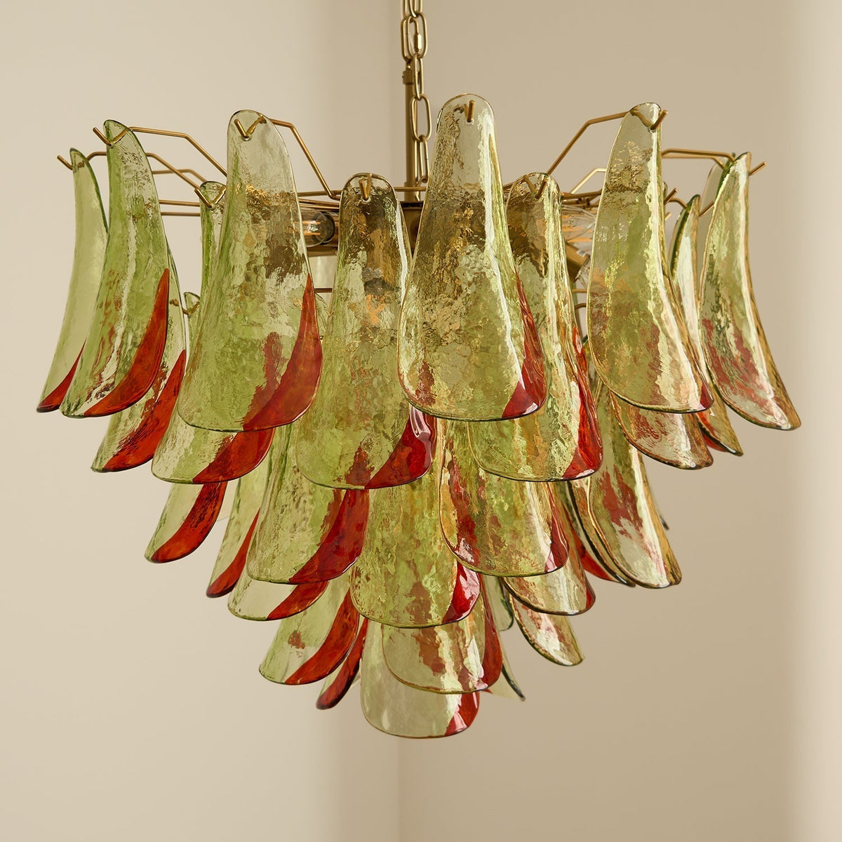 Celoraria Kroonluchter Murano-glas Bloemblaadjes Elegante