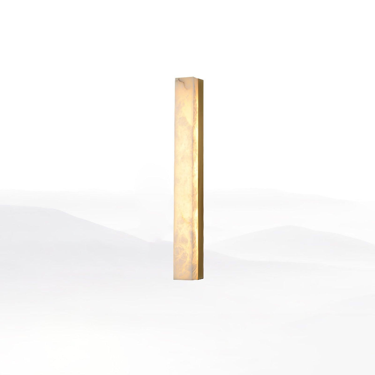 Nivearia Minimalistische wandlamp van albast rechthoekig