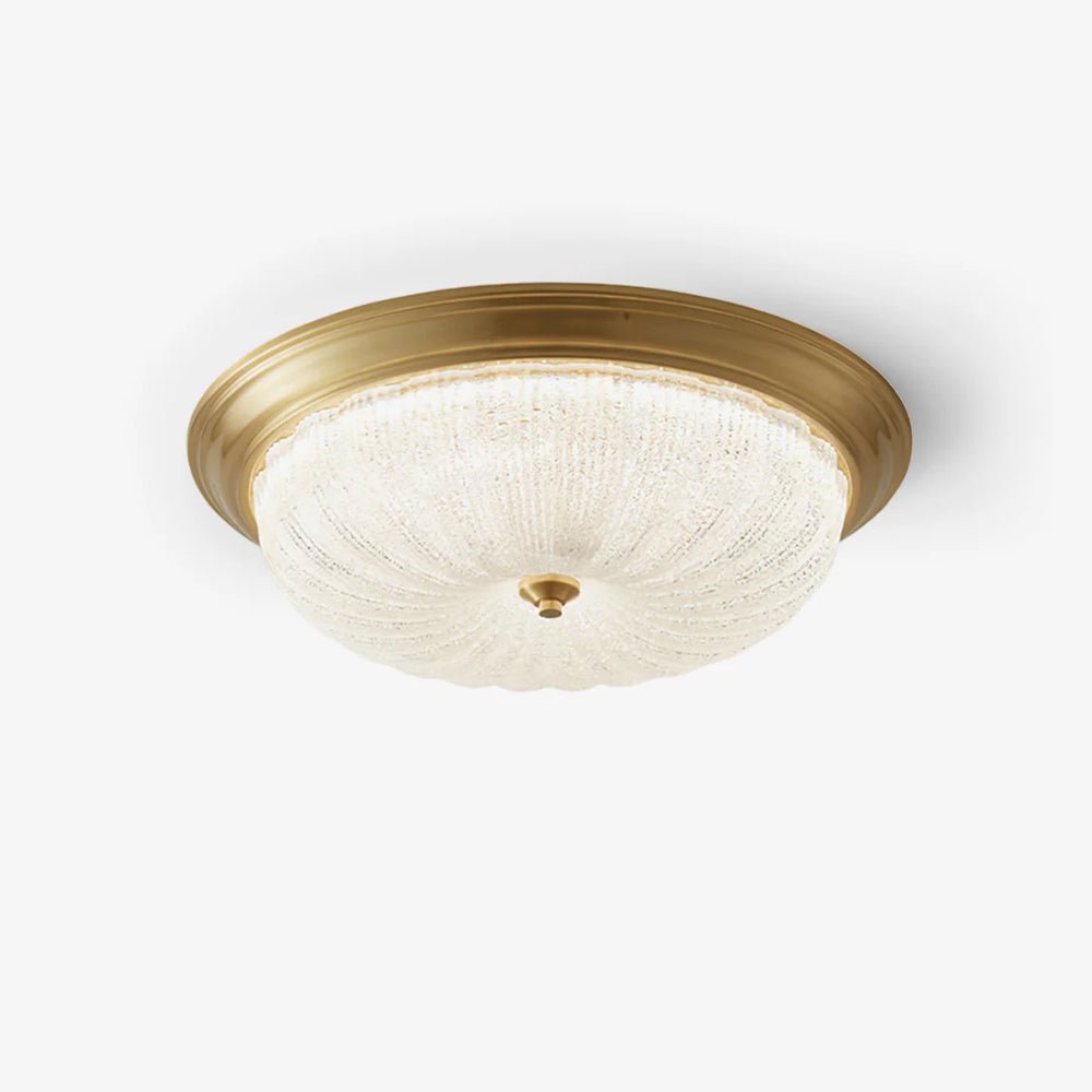Nyrinis traditionele klassieke messing glas plafondlamp