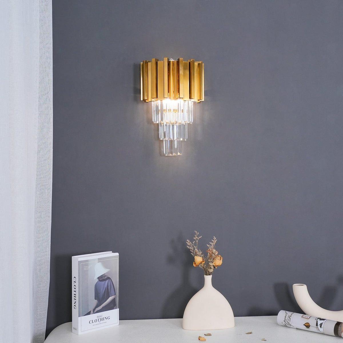 Vevyniel Postmodern luxe Empire Kristal wandlamp