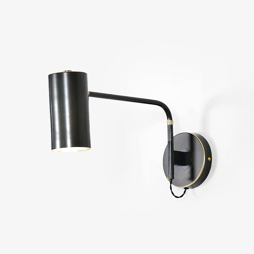 Merton wandlamp van staal in industriële stijl