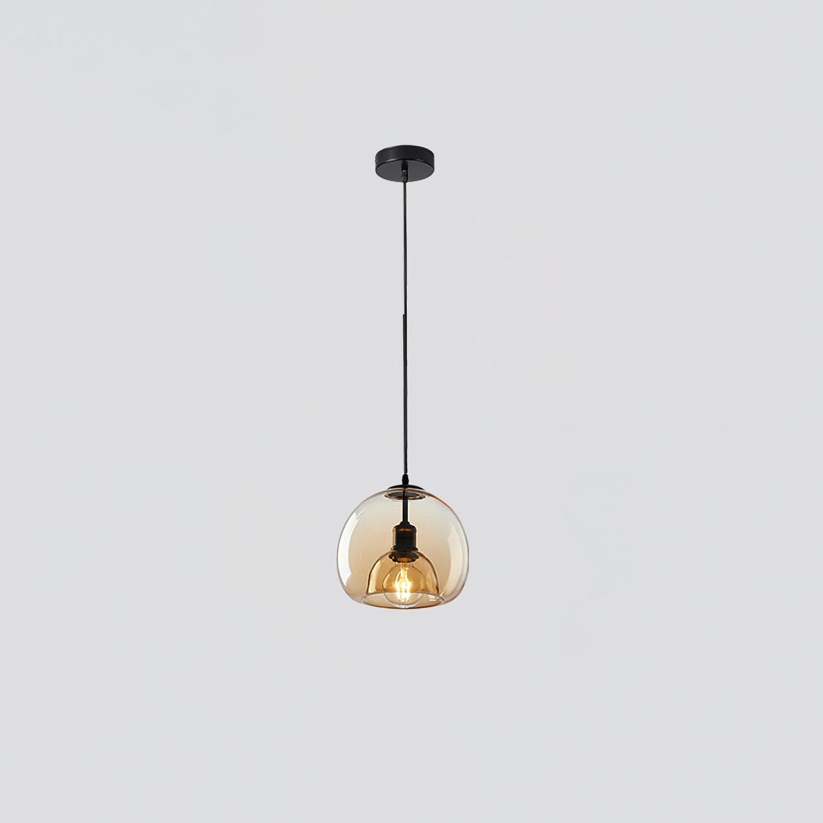 Qev Noordse kunst Pearl glas hanglamp