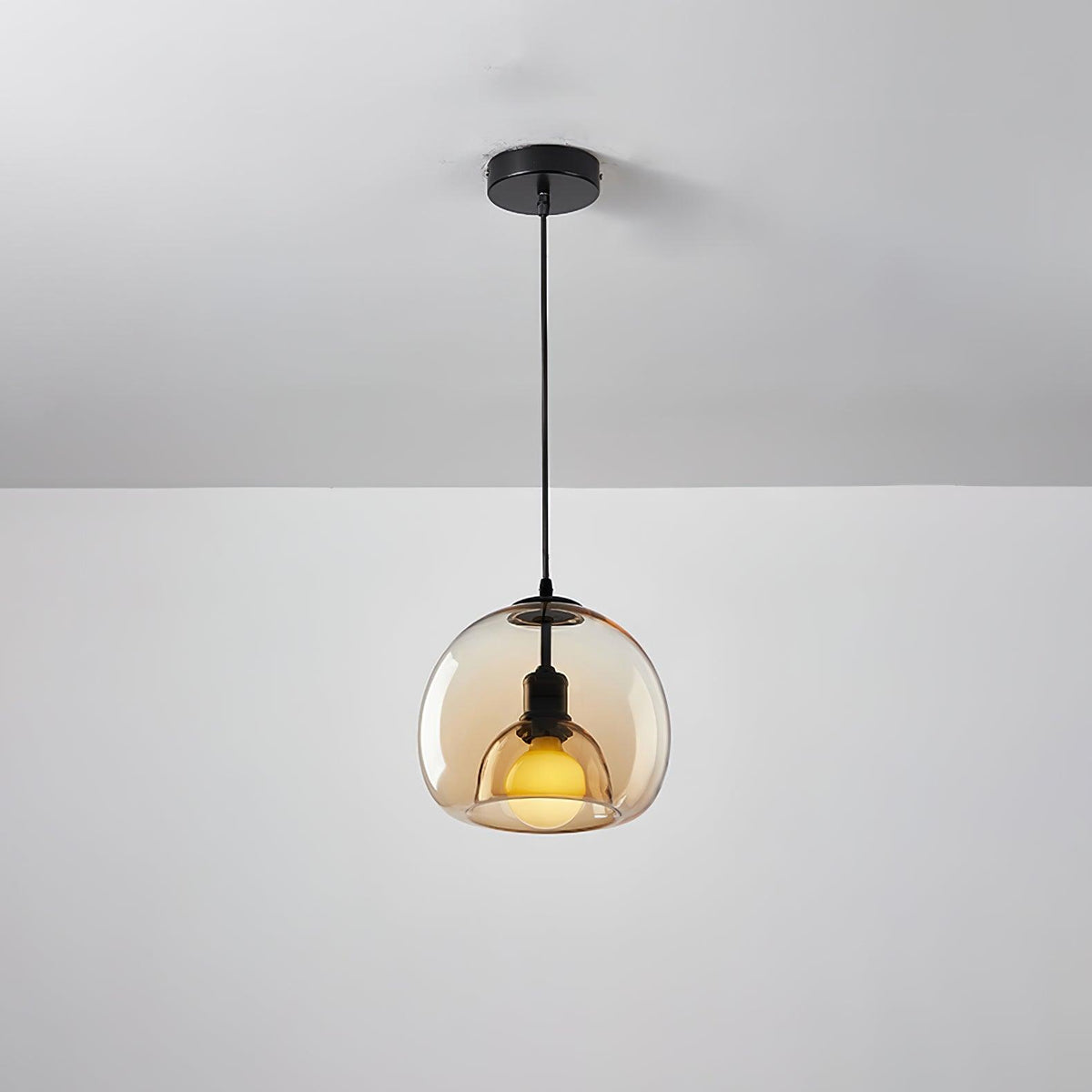 Qev Noordse kunst Pearl glas hanglamp