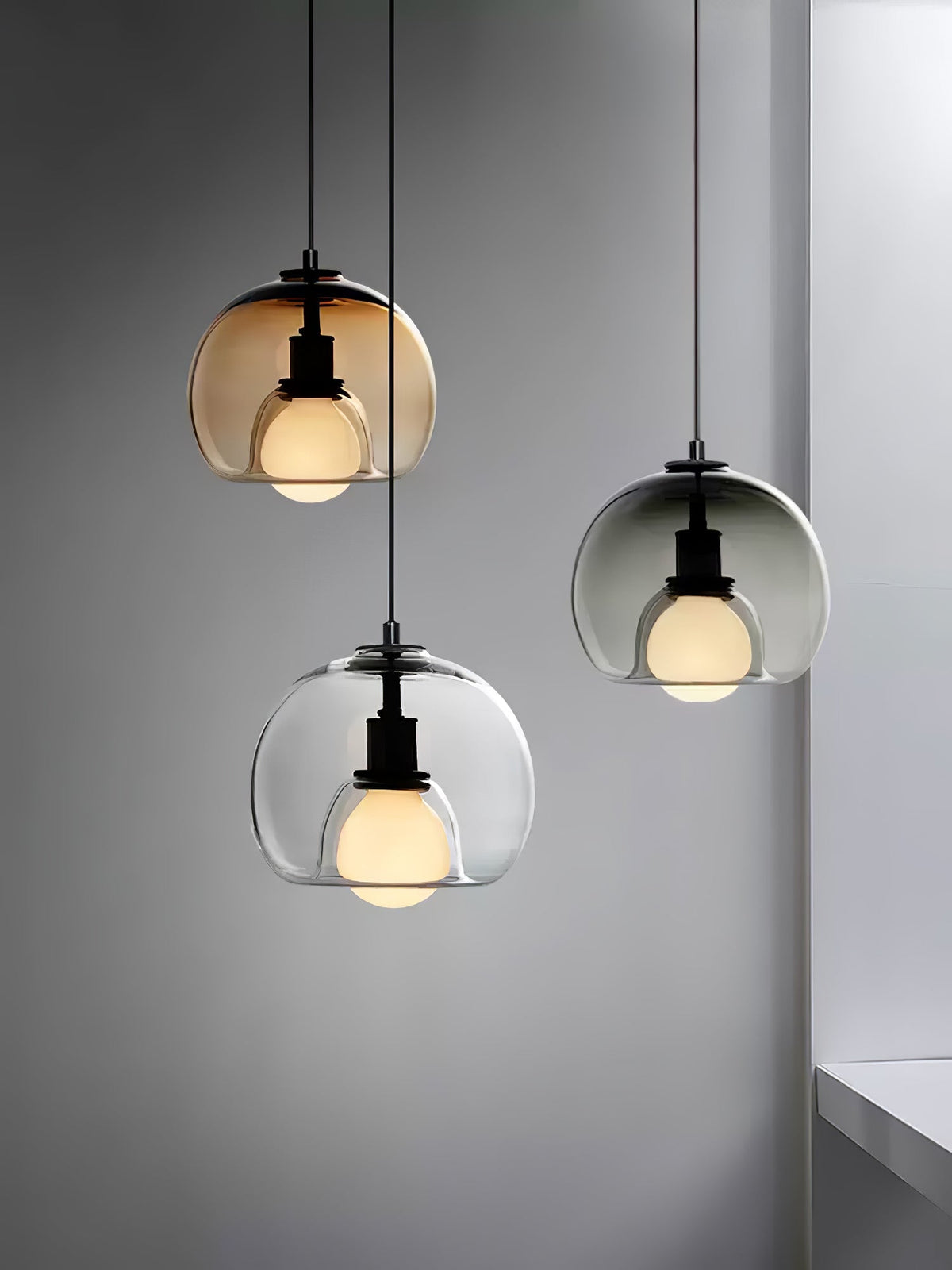 Eamver eigentijdse glazen hanglamp