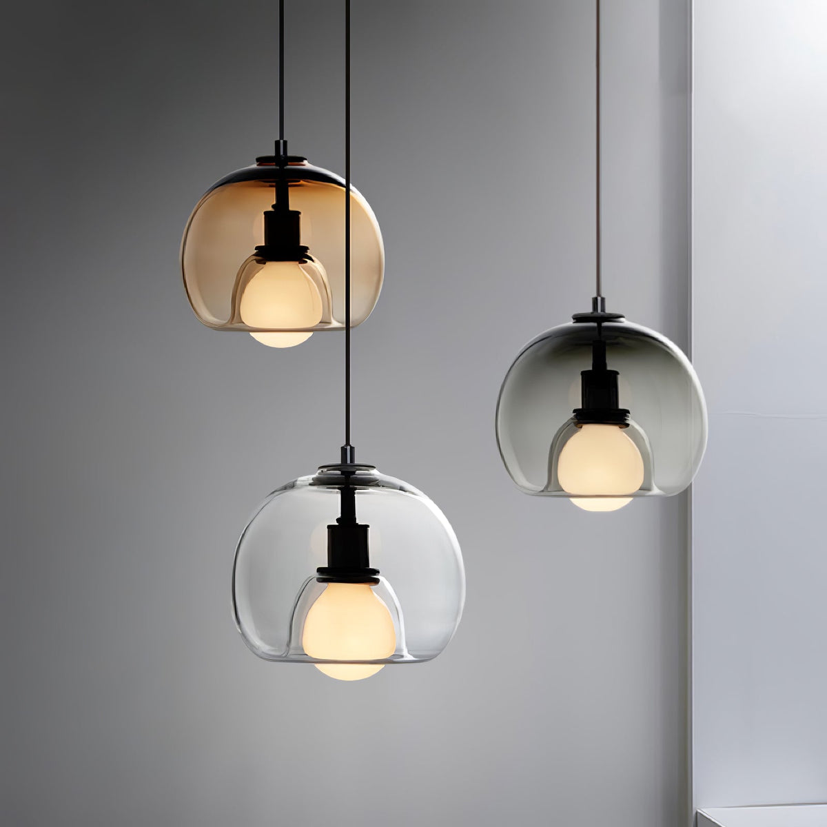 Eamver eigentijdse glazen hanglamp