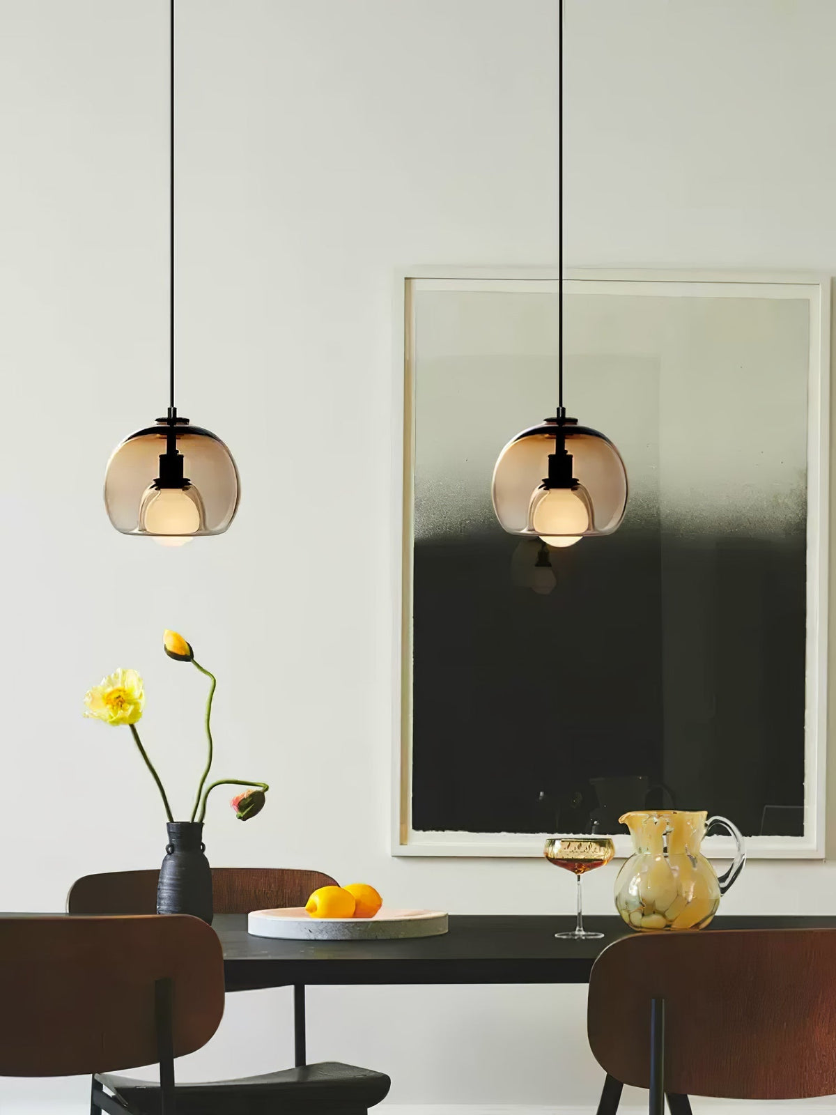 Eamver eigentijdse glazen hanglamp