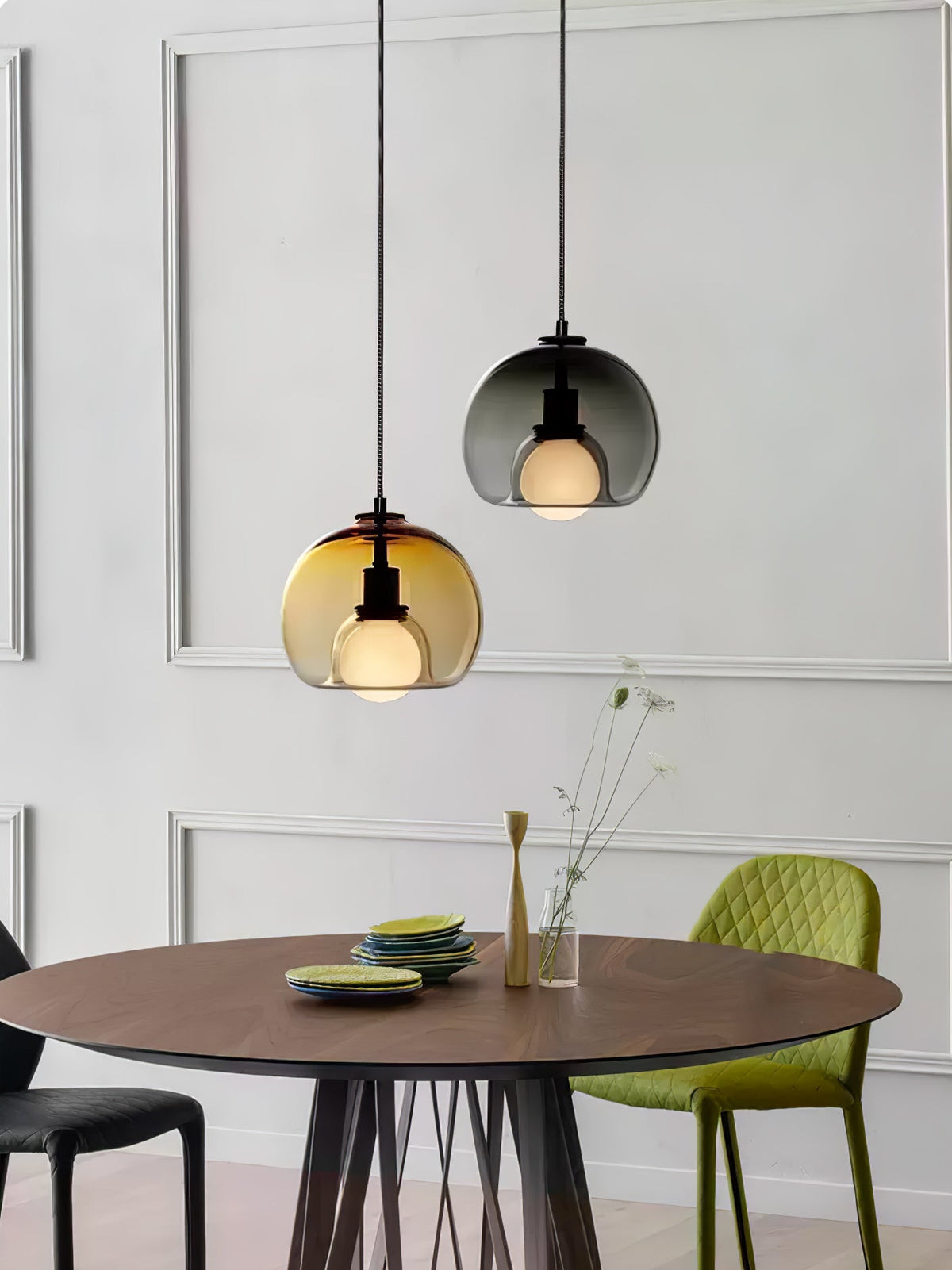 Eamver eigentijdse glazen hanglamp