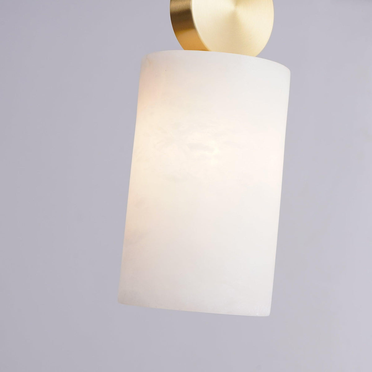 Nore cilindervormige hanglamp van albast
