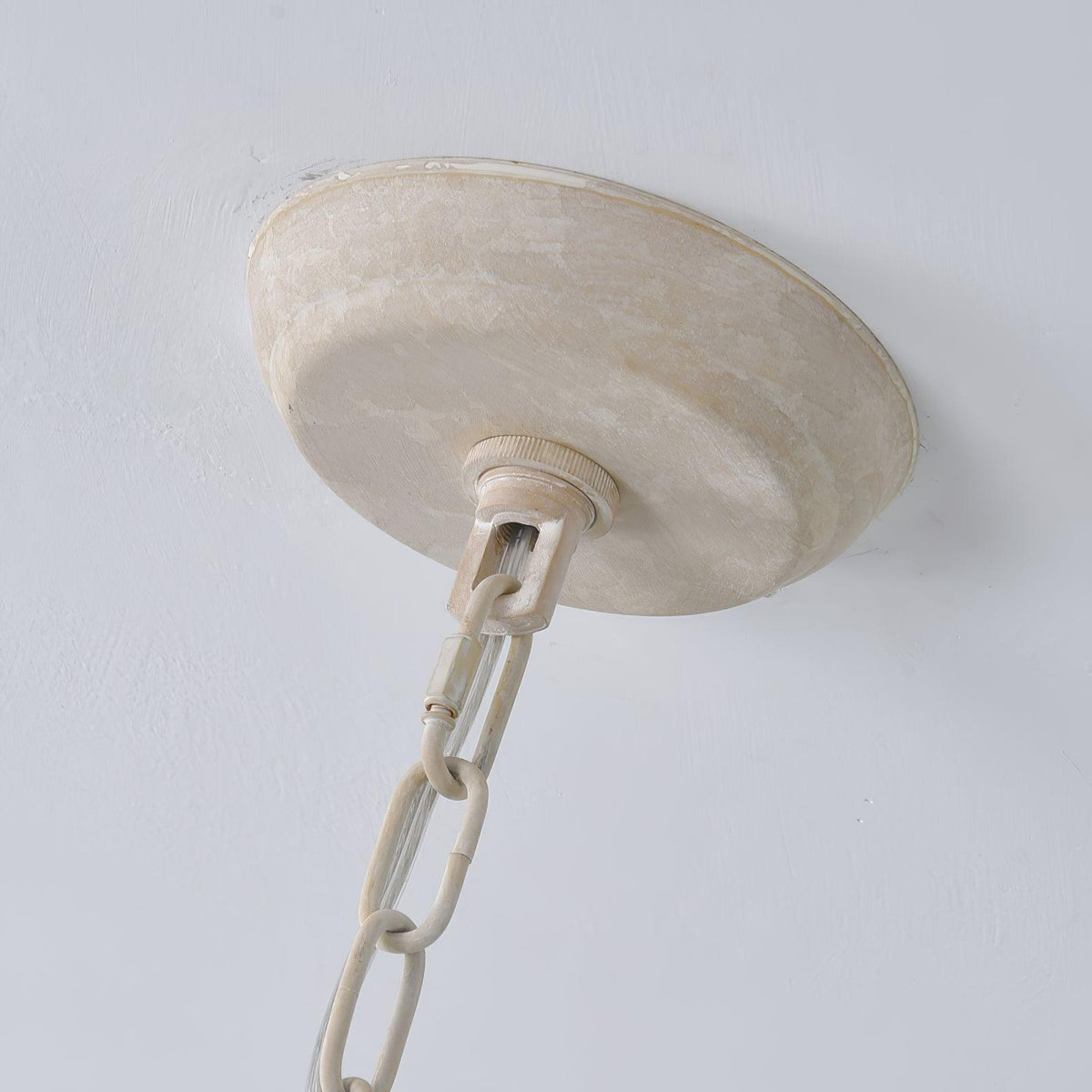 Lavior houten glamoureus hanglamp Old White