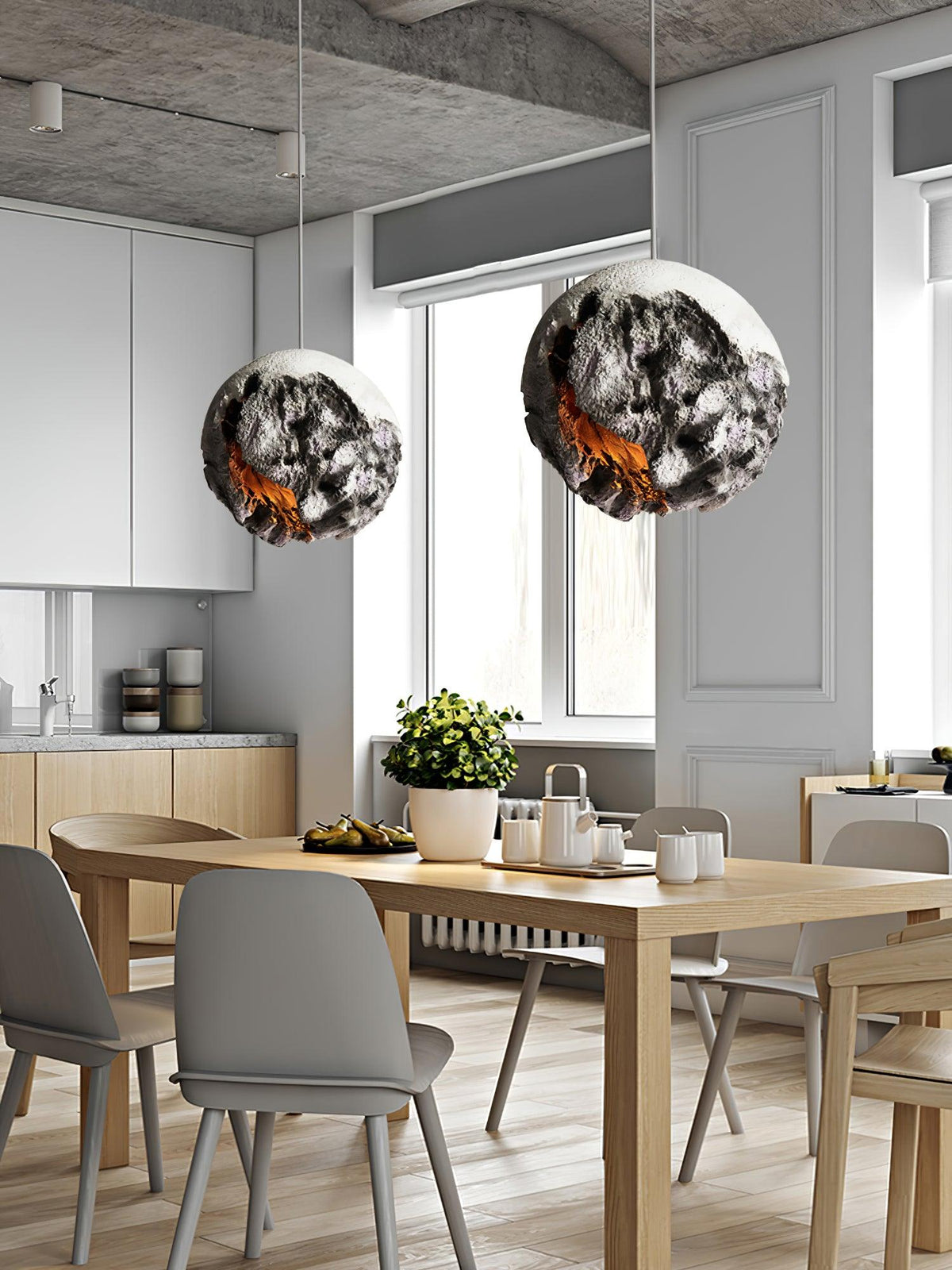 Ilphaara Irregular Planet Plastic hanglamp
