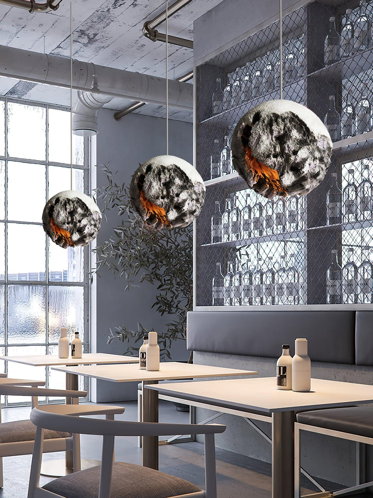 Ilphaara Irregular Planet Plastic hanglamp