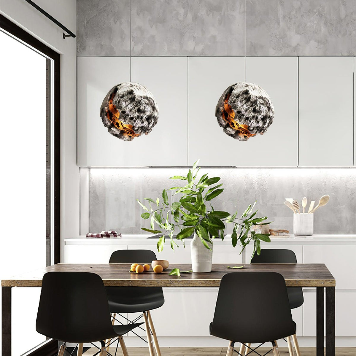 Ilphaara Irregular Planet Plastic hanglamp