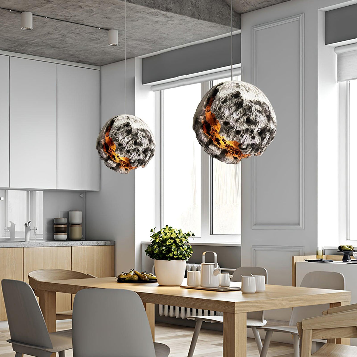 Ilphaara Irregular Planet Plastic hanglamp