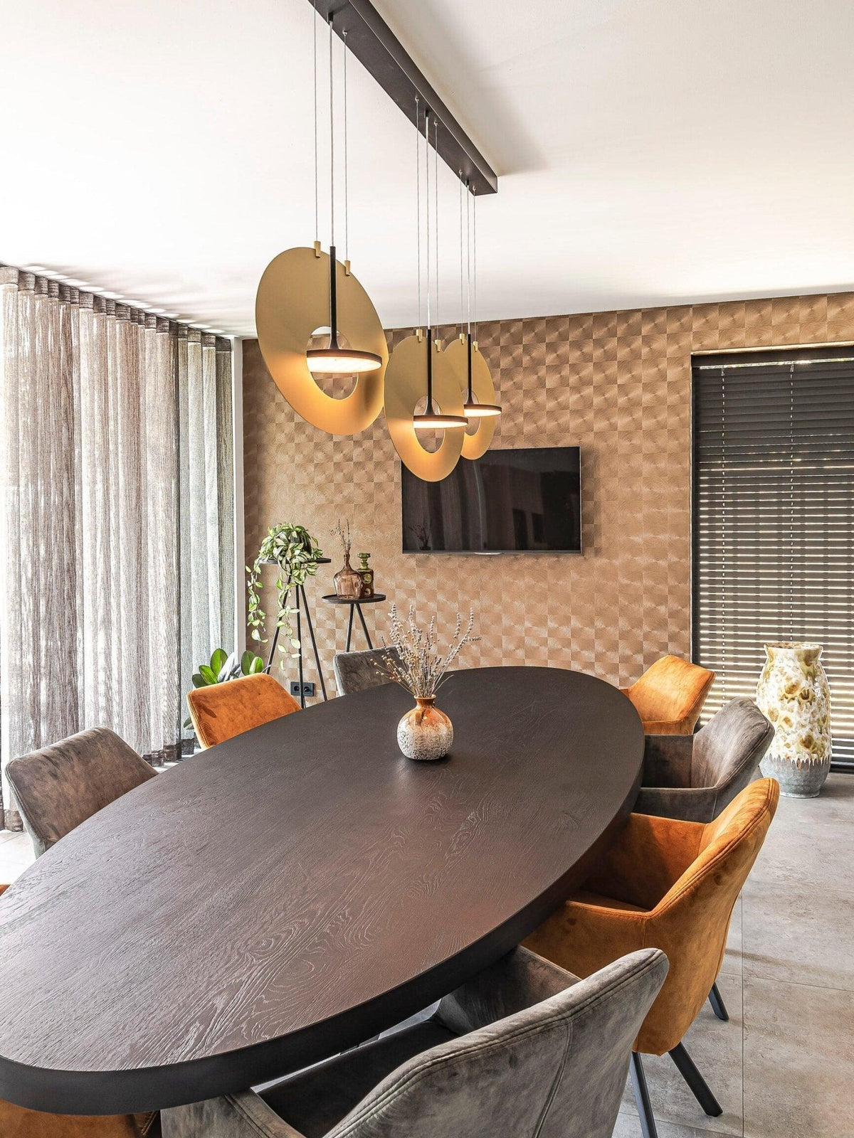 Sirixy hanglamp ovaal ring geometrisch
