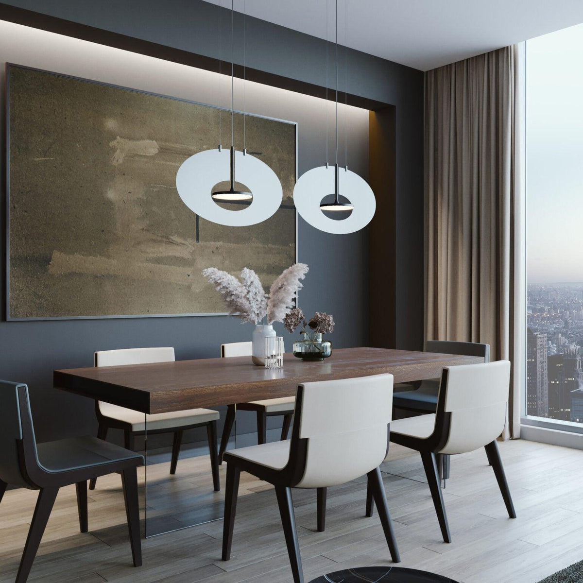 Sirixy hanglamp ovaal ring geometrisch