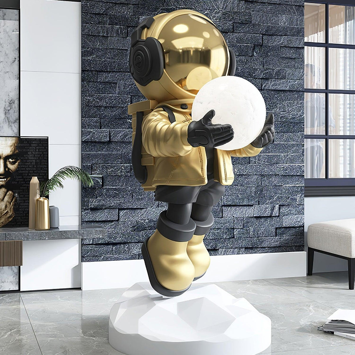 Celeiella Chandler Moderne vloerlamp van hars