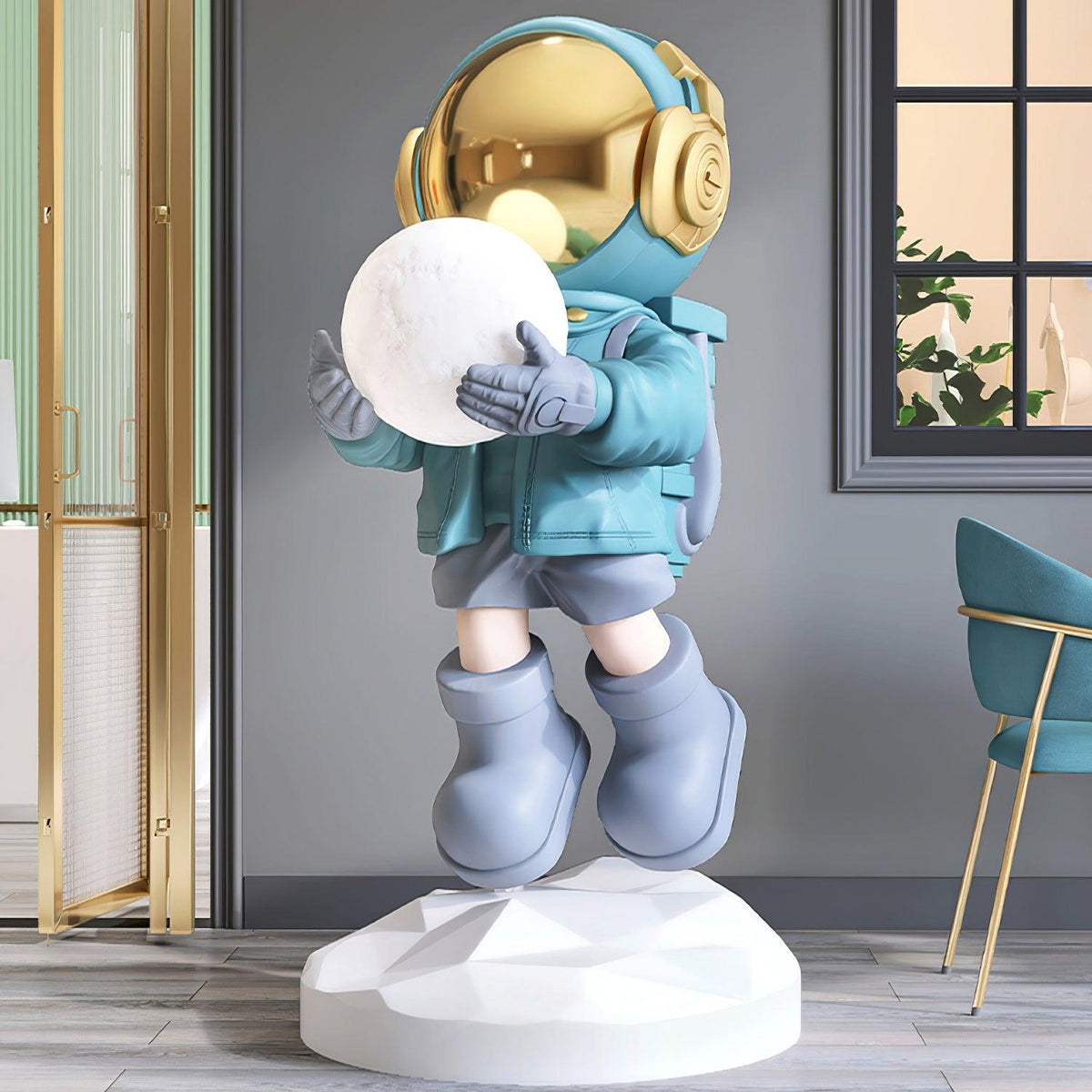 Celeiella Chandler Moderne vloerlamp van hars