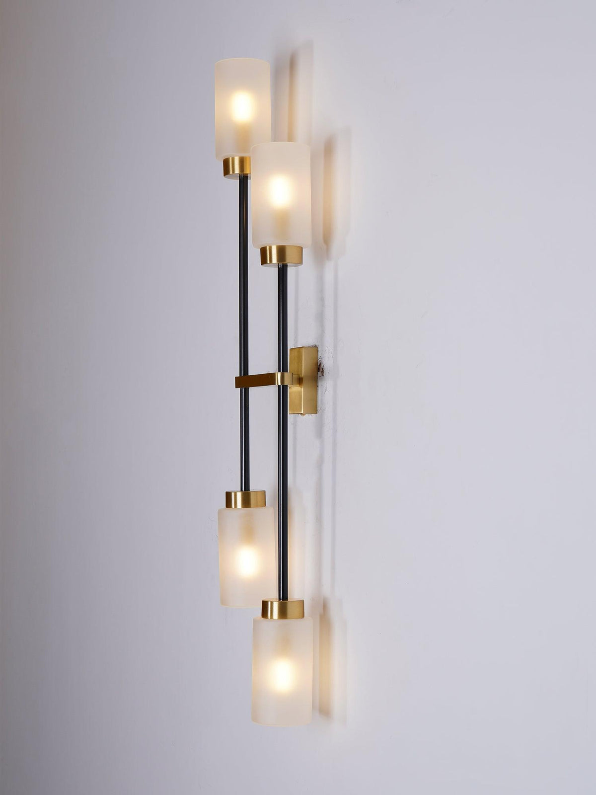Tekas wandlamp Cilinder glas Lineair