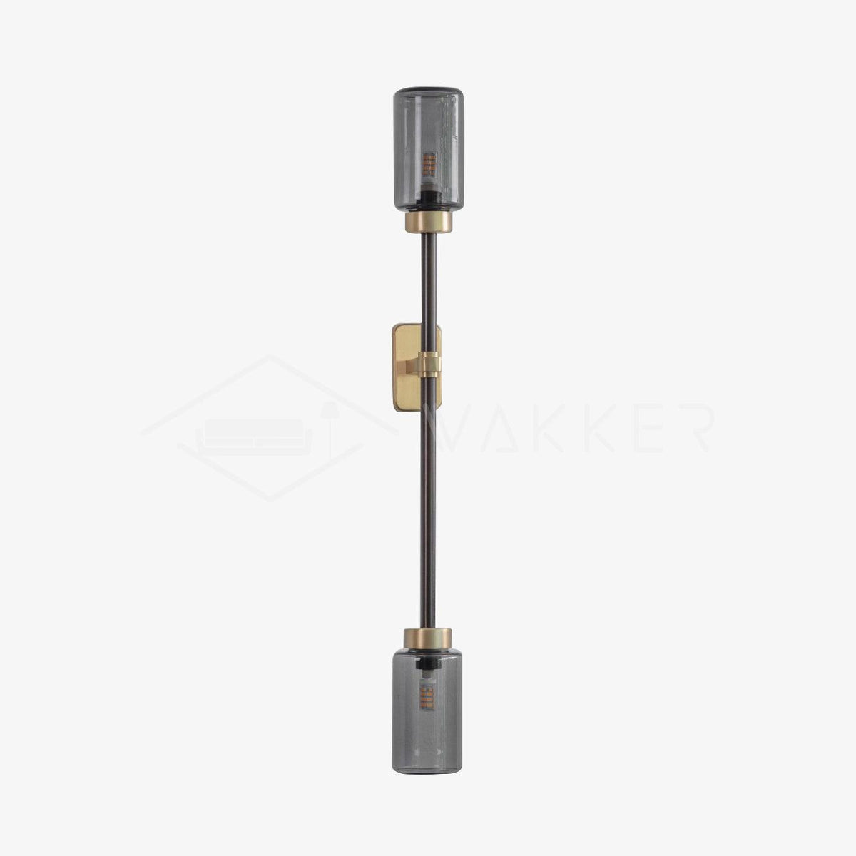 Tekas wandlamp Cilinder glas Lineair
