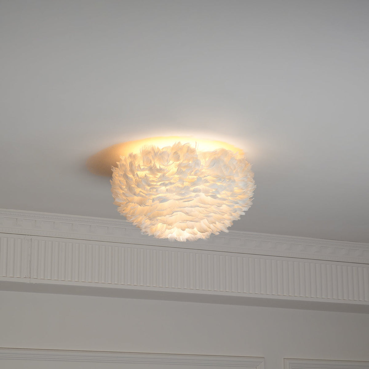 Zalore Premium Noordse kunst plafondlamp met veren