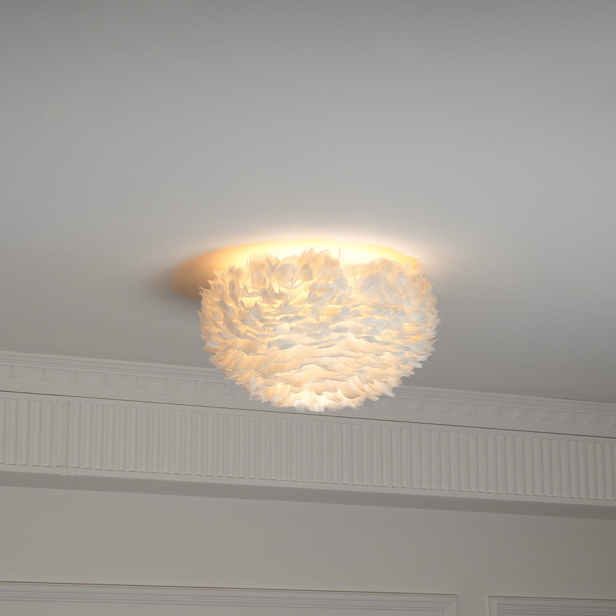 Zalore Premium Noordse kunst plafondlamp met veren