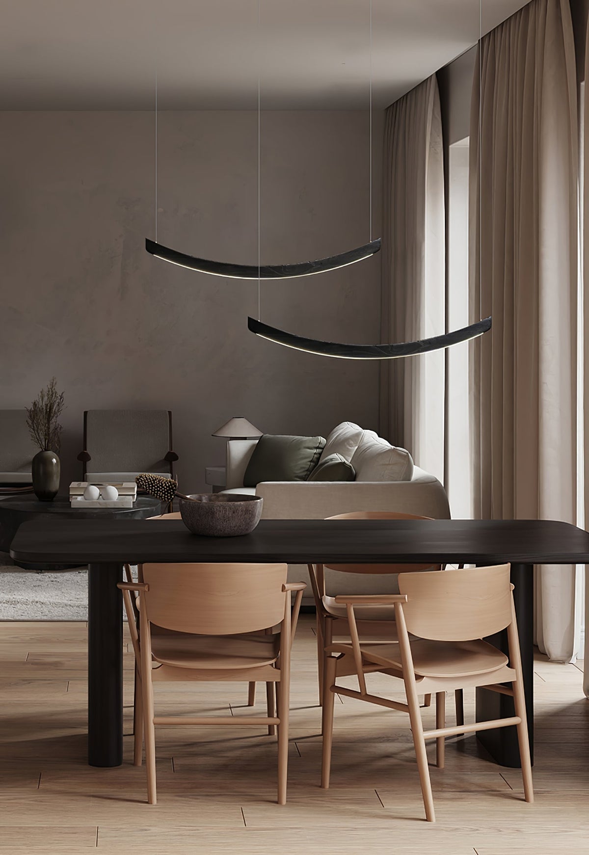Sororelle Crescent hanglamp