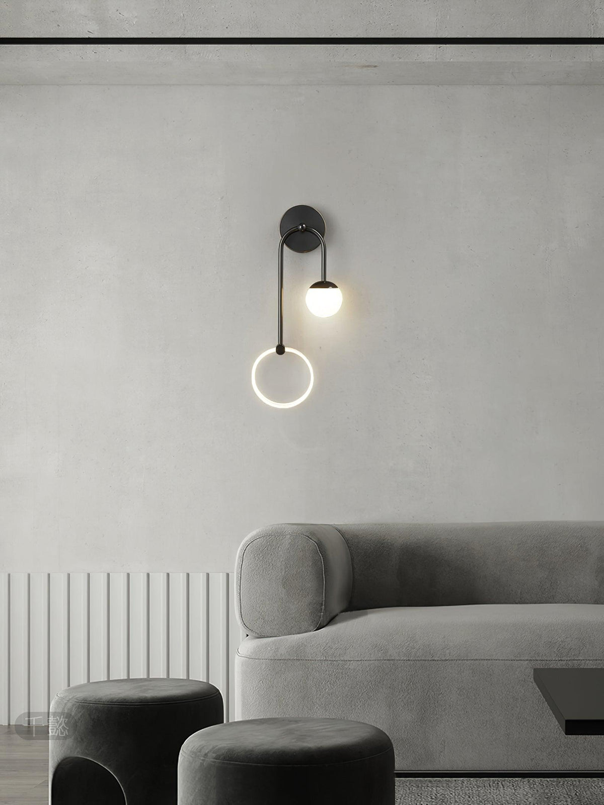 Warren modern Minimalistisch LED Messing Wandlamp