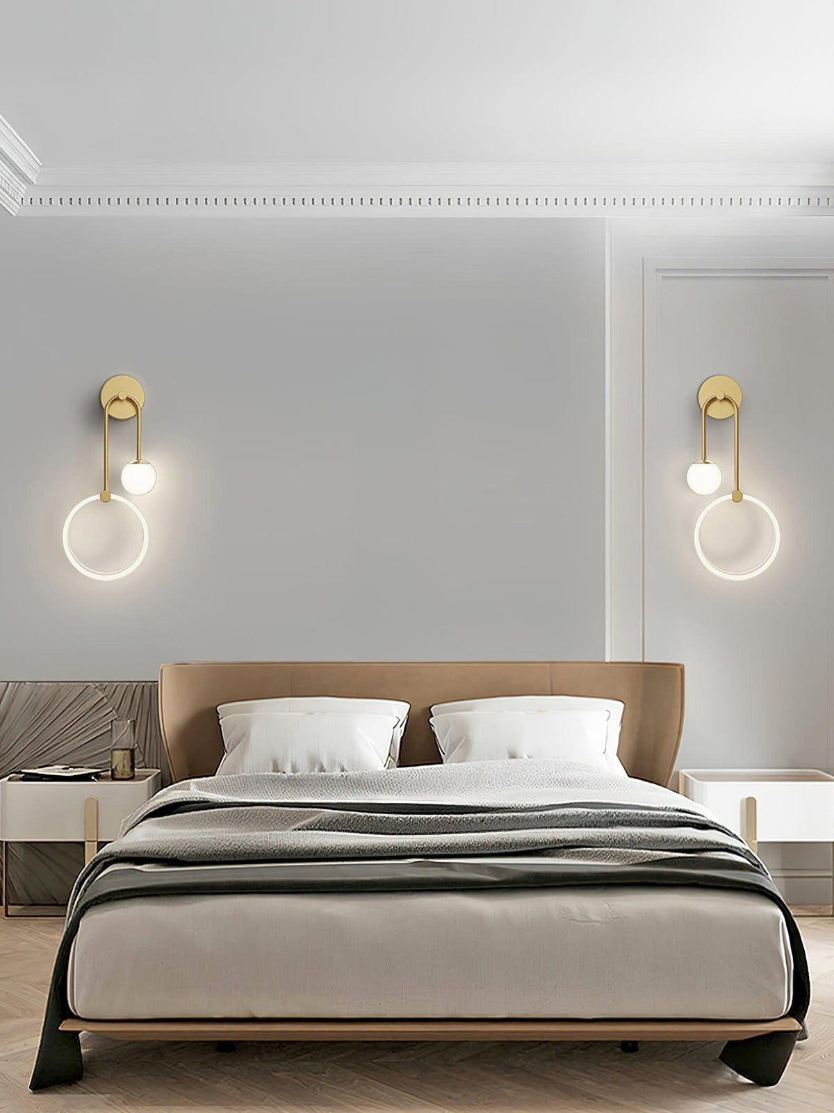 Warren modern Minimalistisch LED Messing Wandlamp
