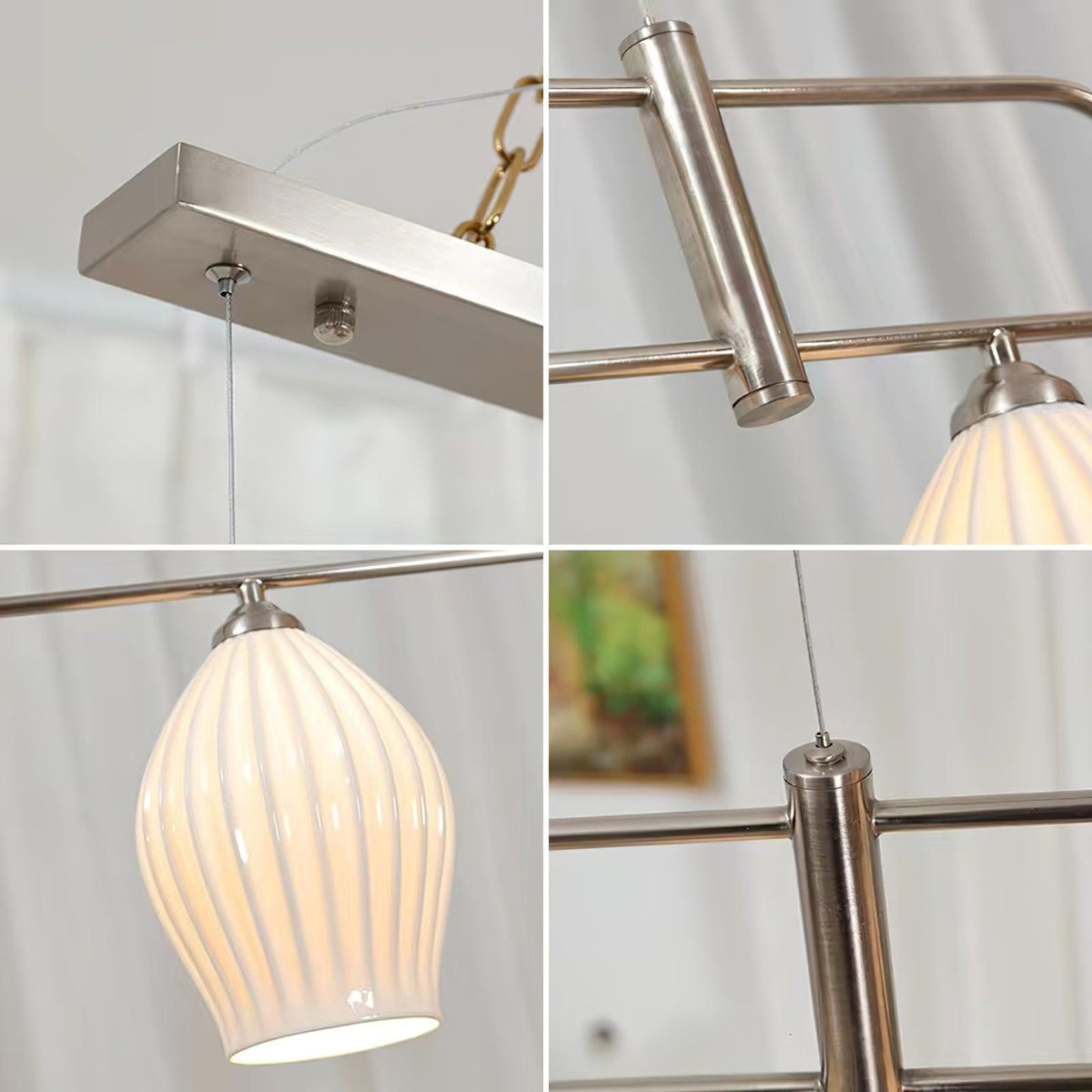 Arlirir moderne hanglamp met minimalistisch kunstwerk in keramiek