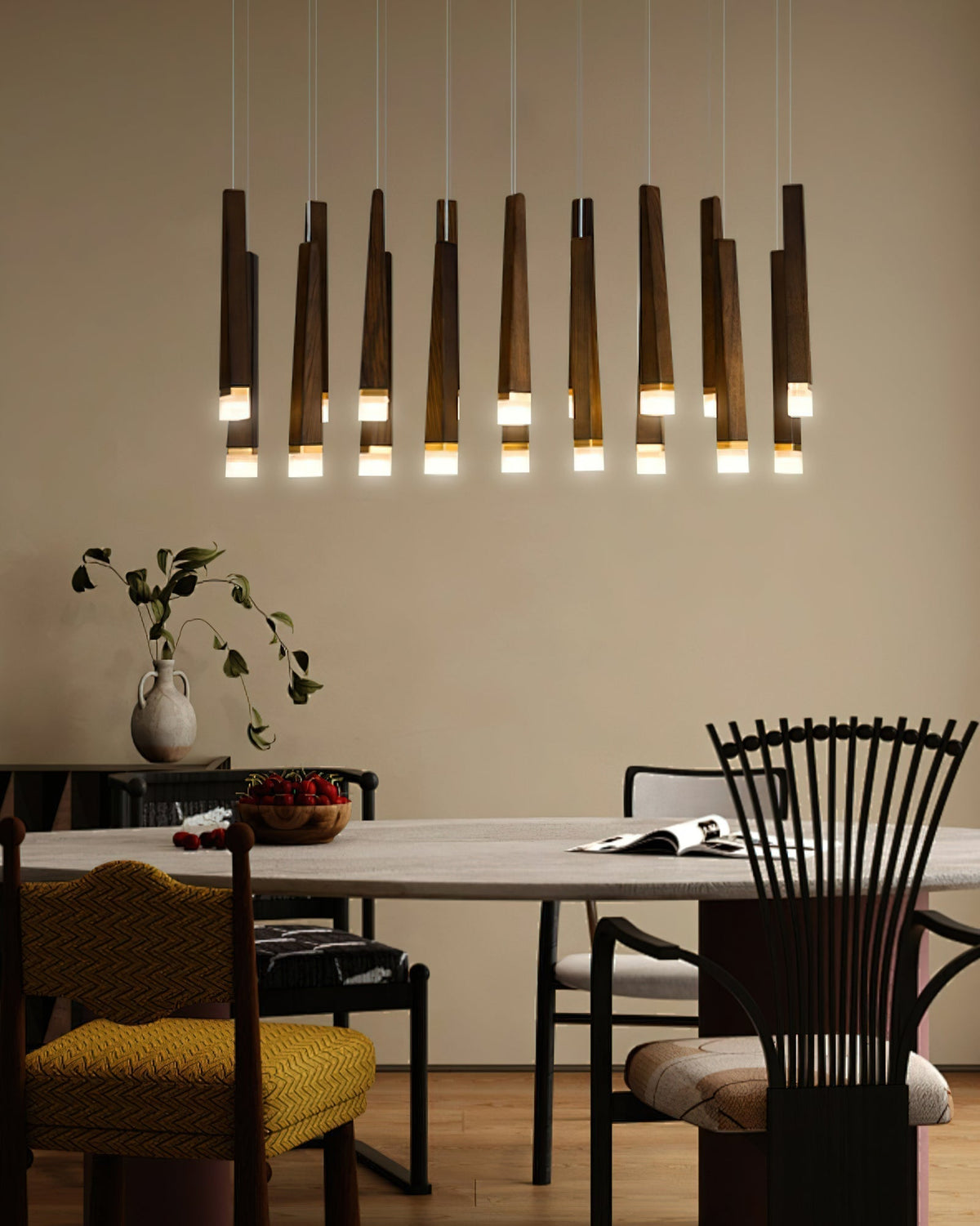 Sylielle Firewood Stick Hout Kroonluchter