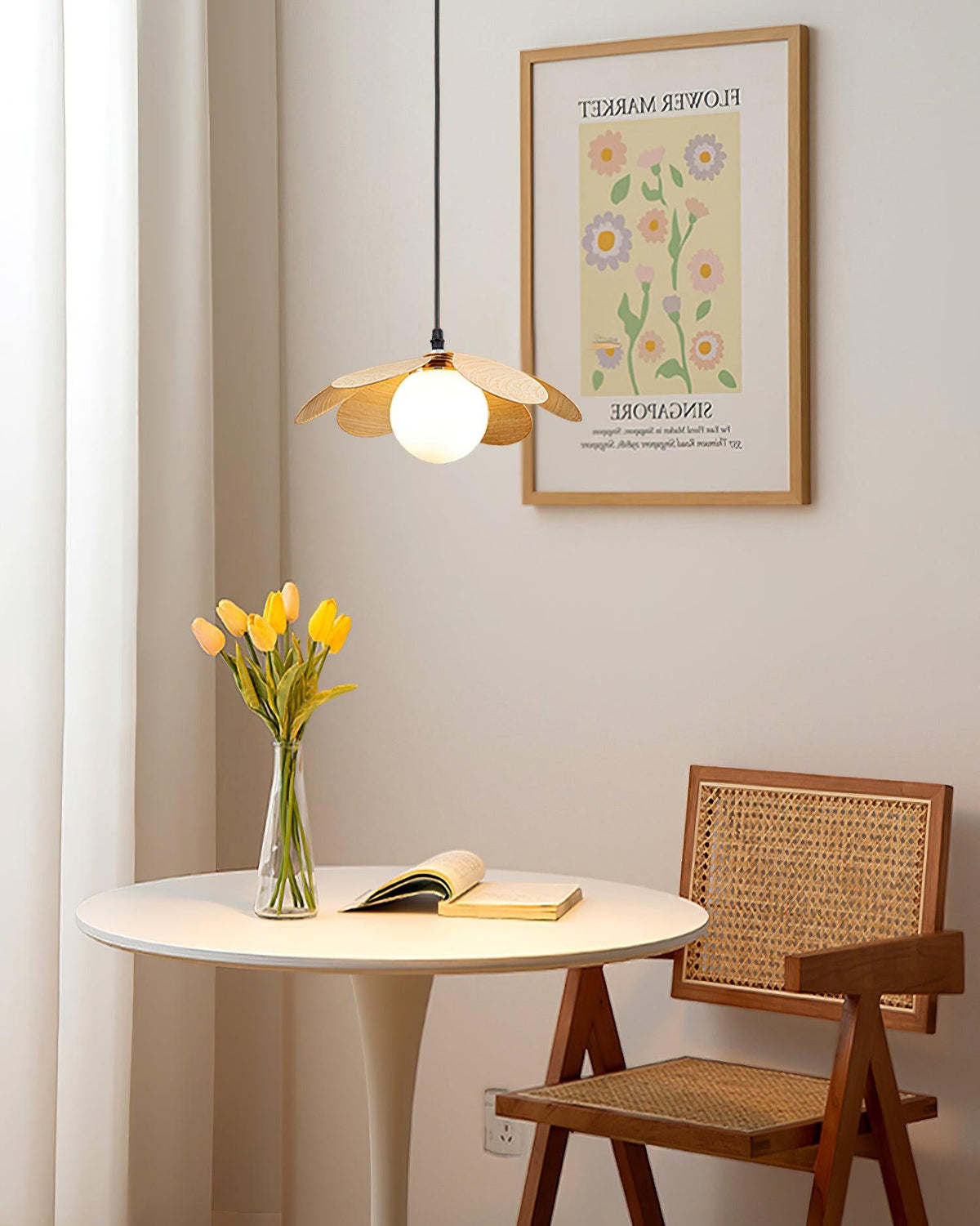 Arlenis hanglamp met glas in minimalistisch ontwerp