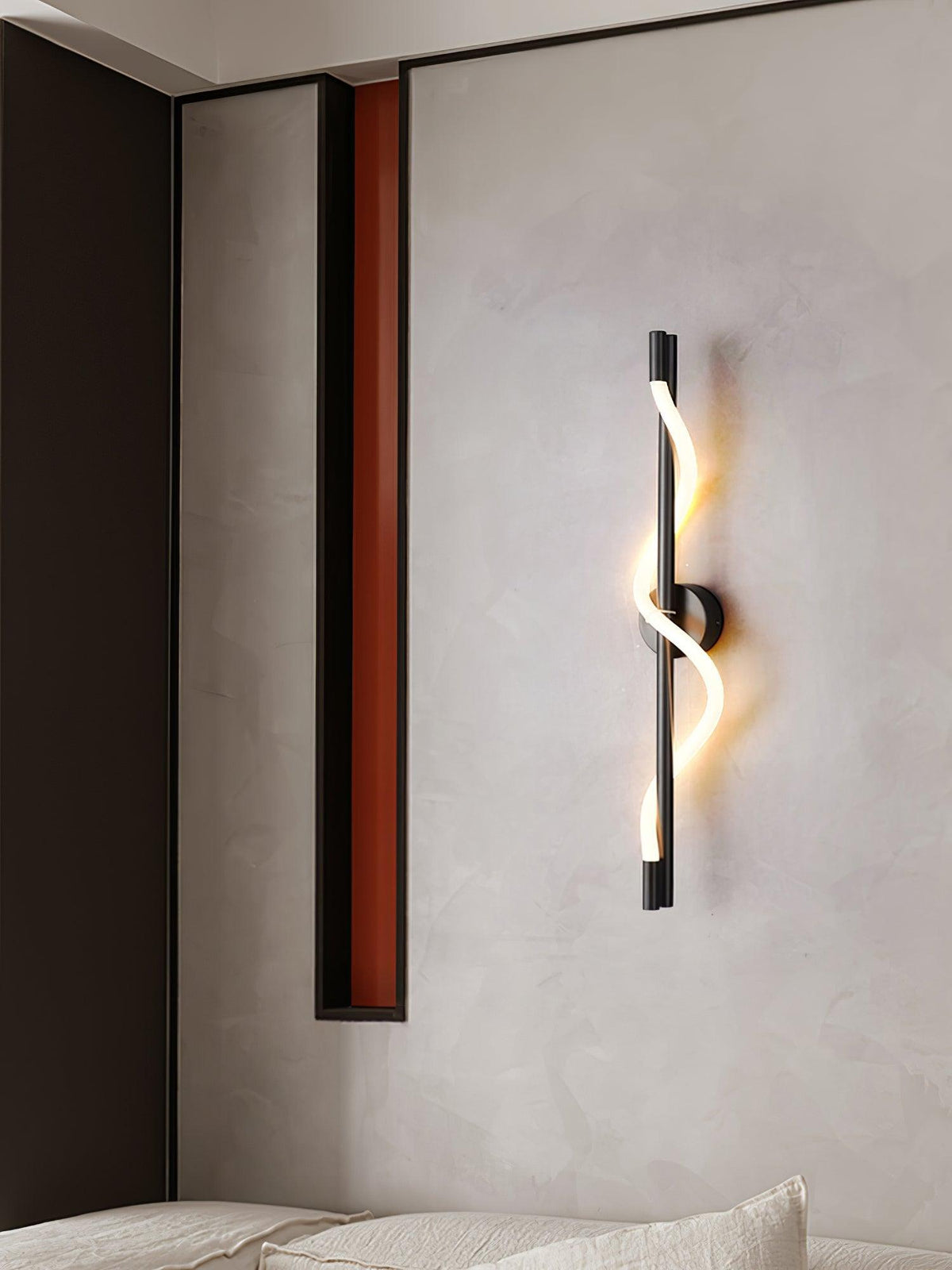 Nivelo sculpturale messing siliconen wandlamp
